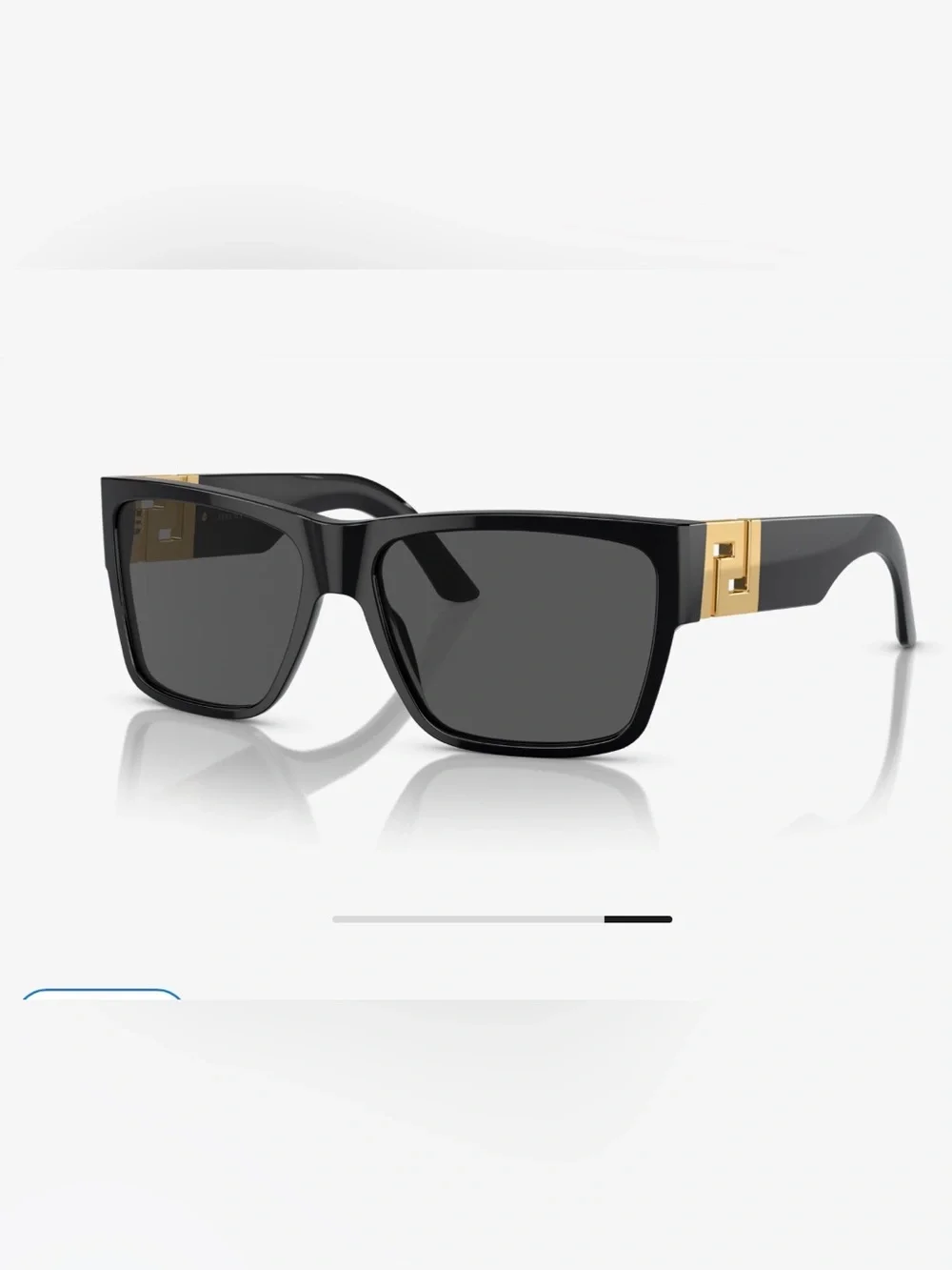 Versace VE4296 Black Oversized Sunglasses GB1/87 + Box & Accessories